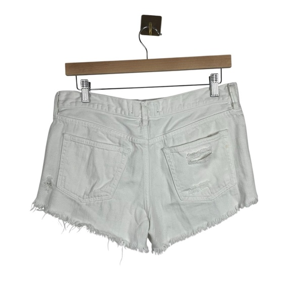Free People Loving Good Vibrations Denim Shorts in White Size 28 - Picture 7 of 16
